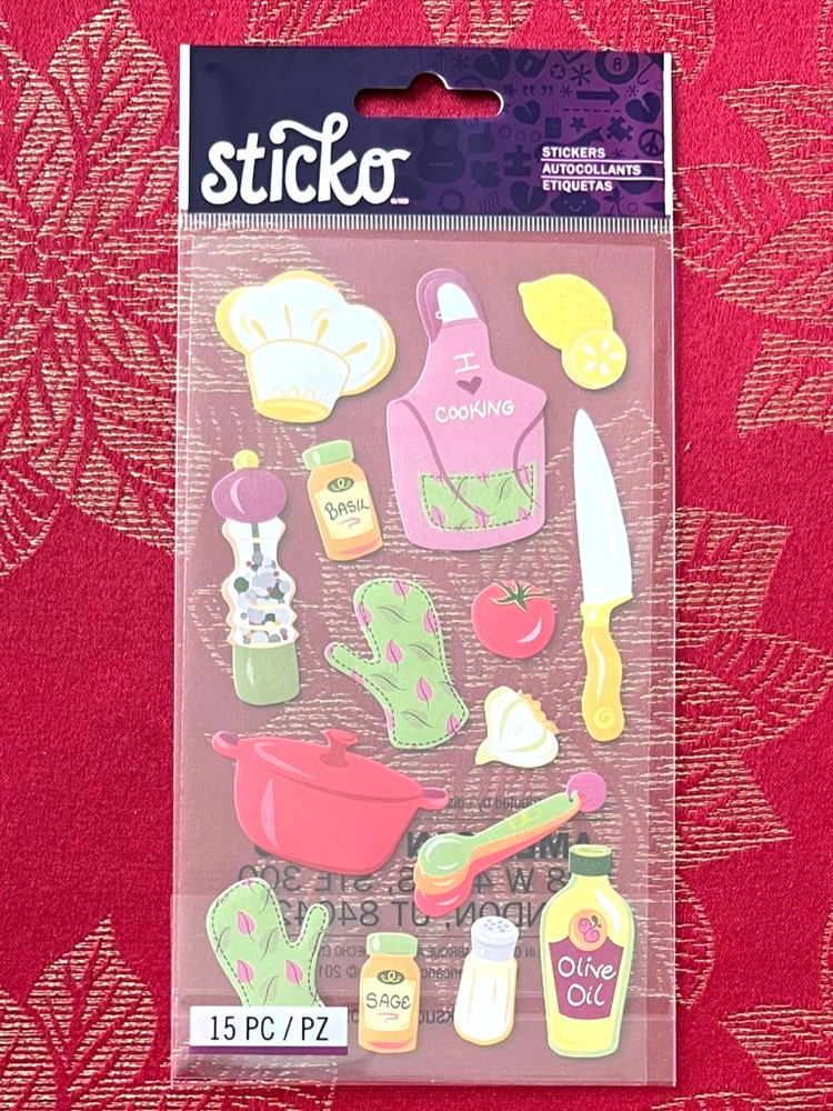 RARE – COOKING / BAKING STICKERS BY STICKO – FREE SHIPPING