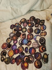 20 pc Gothic Sun & Moon Astrology Celestial Stickers Phone Hippie fairy goth cor