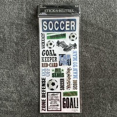 Lot Of Soccer Stickers for Scrapbooking & Paper Crafts – NEW-Variety of Brands