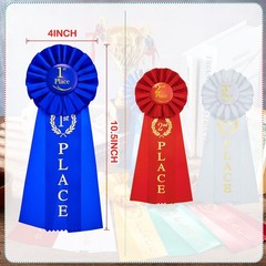 9 PCS Award Ribbons Set 1st 2nd 3rd Place Rosette Prize Winner Recognition