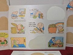 Vtg. Ziggy Stickers Satin-1984 U.P.S., 1982 American Greetings Corp. – 13 Total