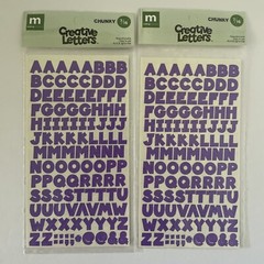 Making Memories Creative Letters Scrapbooking – 7/16″ Chunky Purple
