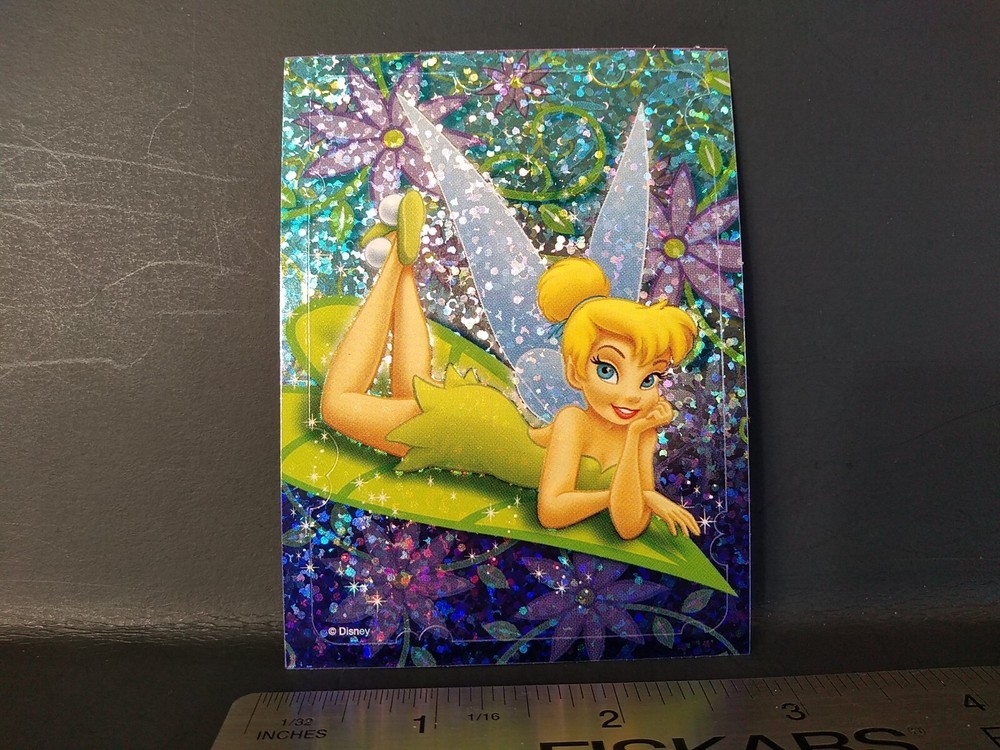 Disney TINKERBELL FAIRY Prism Vending Machine Sticker RARE HTF PETER PAN