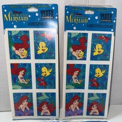 The Little Mermaid Cleo and Party Express 90s Vintage Stickers 20 Sheets Sealed
