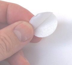 1 Inch White 100Pc Felt Circle Stickers