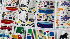 Vintage Sticker Lot 1990s Mrs. Grossman’s Sticker Sheets Set F- 16 Sheets BIN 73