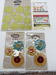 Crafting / scrapbooking embellishments Stickers Brads Flower Metal Art Mixed Lot