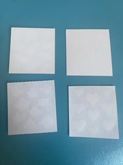 Lot Of 4 Retro Print Prism Fishes Sea Animals Hearts Roughly 2×2 Inches Each
