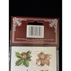 Shackman Sticker Package No 9134 Leaf Children Seals VTG 90s Fall Face Child