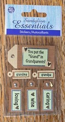Sandylion Essentials Grandpa Grandma Put Grand in Grandparents Scrapbook Sticker