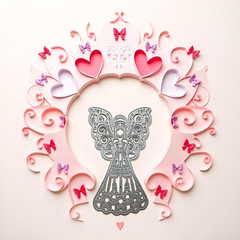 Winged Angel Die Cut for Card Making, Scrapbooking Die-Cuts, Ornament Metal Cutt