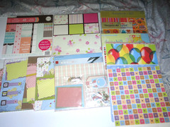 Large Mixed Lot Scrapbook Sheets Craft Smith Easter Spring Birthday New & Used