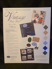 Creative Memories VINTAGE Paper Pack 6 Sheets 10”x12” New And Sealed