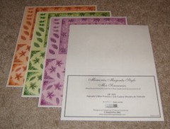 Magenta 8 1/2 x 11 sheet Sticker Frames & Corners ……Lot of Four Sheets