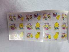 164 DM Value Pack Easter Colorful Vintage Egg Peep Stickers Booklet