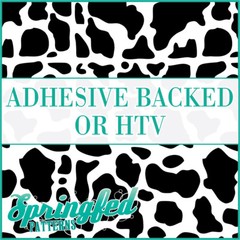 COW SPOTS Pattern #1 in Black & White Adhesive Vinyl or HTV Heat Transfer