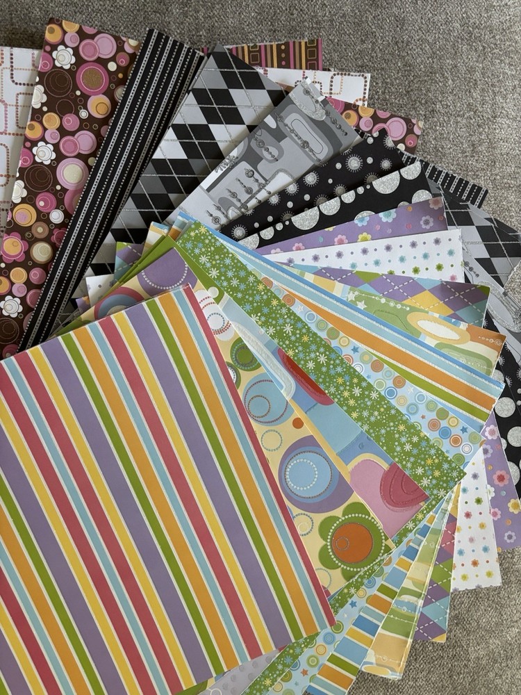 Scrapbooking Mixed Lot Patterned Paper, Stickers & Embellishments Baby/Religious