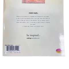 Making Memories Aluminum Metal Mesh Craft Sheets (3) 6″x12″ item# 23151 NEW