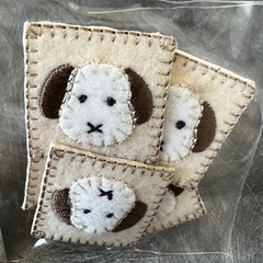 Do-Jiggies Embellishment Stickers Puppy Dogs Brown White Black Paper Accents NIP