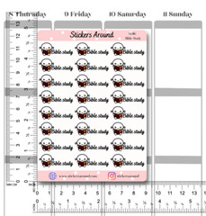 Bible Study Planner Sticker, Religious Stickers for Calendar and Journal M0116