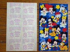 2 Sheets Sandylion Disney Stickers Mickey Mouse & Friends RARE