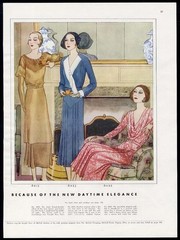 FASHION AD 1930s Pages 12 Different Back to Back PARIS Designs Gowns Dresses etc