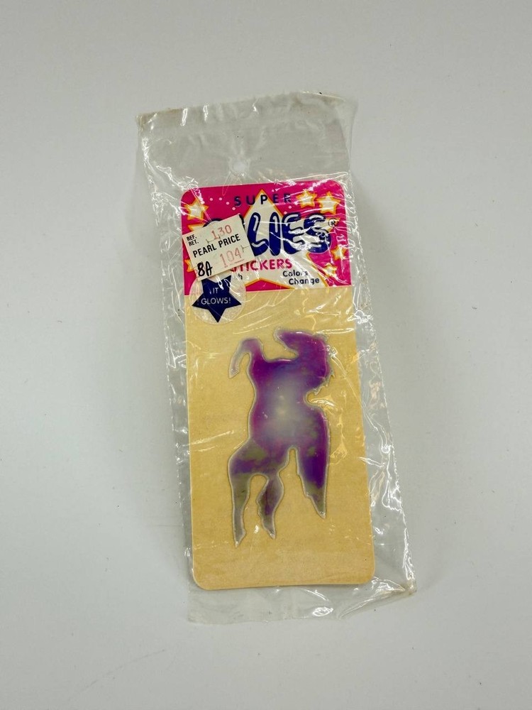 Vintage Super Oilies Pegasus Liquid Crystal Sticker NOS Color Change