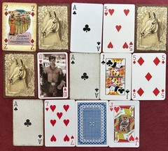 HORSES Curated playing cards & book pages kit Some Vintage 45 Pieces – original