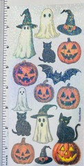 Violette Stickers Halloween Pumpkin Cats Ghost Crafts Planner Supply Scrapbook