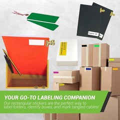 Blue Label Stickers 3×1 Inch – 250 Pack, Rectangle Roll, 7.5×2.5cm