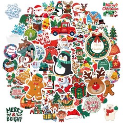 200Pcs Cute Christmas Stickers for Kids Bulk, 2″ Christmas Water Bottle Stick…