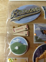 Recollections BRANSON MISSOURI Dimensional Stickers 9 Pieces