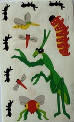 BUG FRIENDS Stickers(12pc) Mrs.Grossman’s…Ants…Grasshopper…Insect…Card Making…