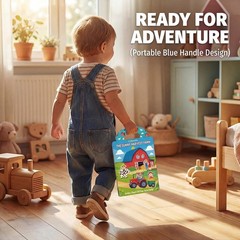 6 Sets Sticker Books for Toddlers,Reusable Jelly Sticker Activity Books for Kids