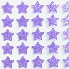 Violet Purple Glitter Star Stickers! – 1/4 to 3 inch – Choose a Size!