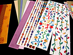 Lot Shell & Asian Mayabi Photo Mounting Paper, Christmas Stickers Plus