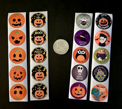 50 HALLOWEEN STICKERS TRICK OR TREAT STICKERS HALLOWEEN REWARD STICKERS FAVORS