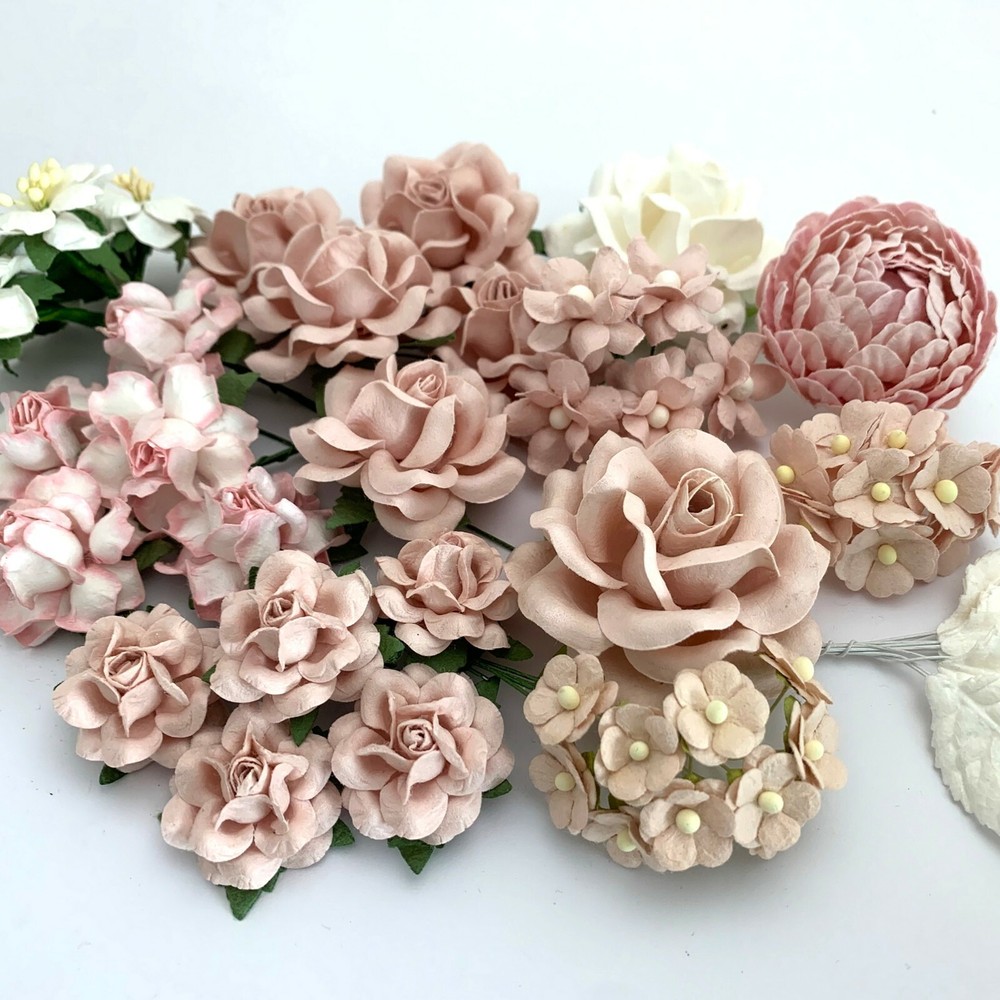 48 Mixed Sizes Large – Small Leaves Paper Flower DIY Kit (TH BL/NU-C122/C)