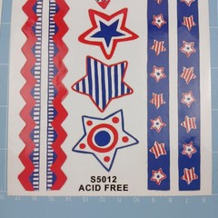 4 Marines Patriotic Stickers U.S. Military USMC Scrapbooking Journal Collage NRN