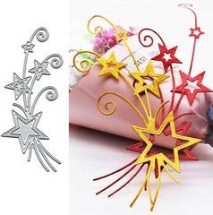 Star Die Cut for Card Making, Scrapbooking Die-Cuts, Hollow Out Star Metal Cutti