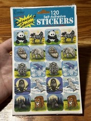 Eureka Paper Magic 120pk Sticker Book Endangered Species Edition Super Rare NOS