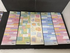 K&C Marcella K & Daisy Hill Recollections Scrapbooking Big Sheet Stickers BLK 69