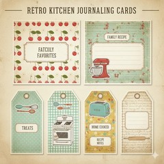 Retro Kitchen Junk Journal Kit Scrapbook Kit