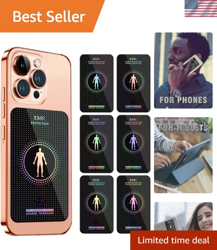 Stylish 6-Pack Protective Stickers for Cell Phones, Tablets & Household Devices