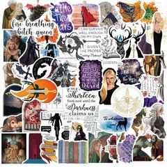 50pcs Throne of Glass Stickers for Teens Travel Case,Bookish Kindle Vinyl Sti…