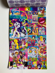 Lisa Frank 1885 Sticker Set Markie Unicorn Sugar Cookie Box Beauty Bits Vintage