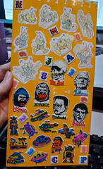 Stickers 1980’s puffy Baby Marvin Googly Eyes Food Monsters Hallmark Bugs + used