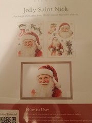 Jolly ST Nick Rub On Transfers From Essential Stencil, Two12 X 16 In Transfer…