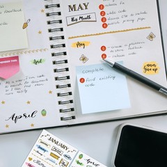 4 Sheets Aesthetic Monthly Planner Stickers Calendar Stickers Planner Accesso…