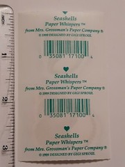 Vintage Mrs Grossman’s Stickers SEASHELLS 4 small mods = 8 pearlescent 2 laser